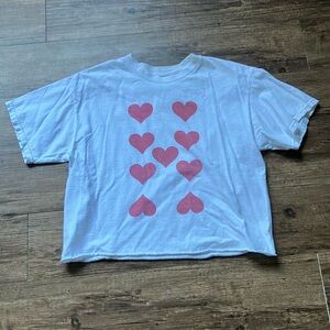 Brandy Melville Hearts Shirt